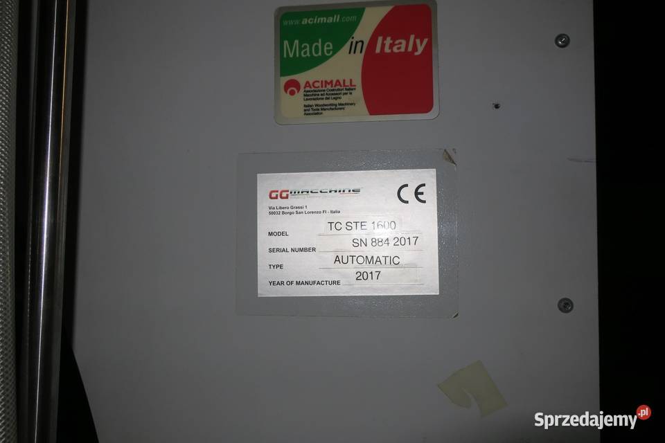 Maszyna pakujaca GG Macchine TC STE 1600 Kartuzy