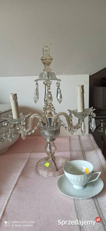 Lampa kryształowa Cristal z Genui Porcelana i szkło sprzedam