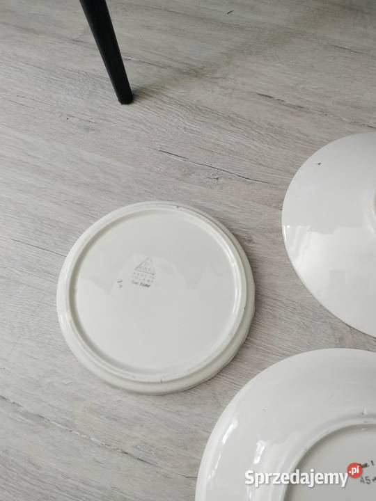 Talerze malowane ceramika Włocławek prl Choszczno
