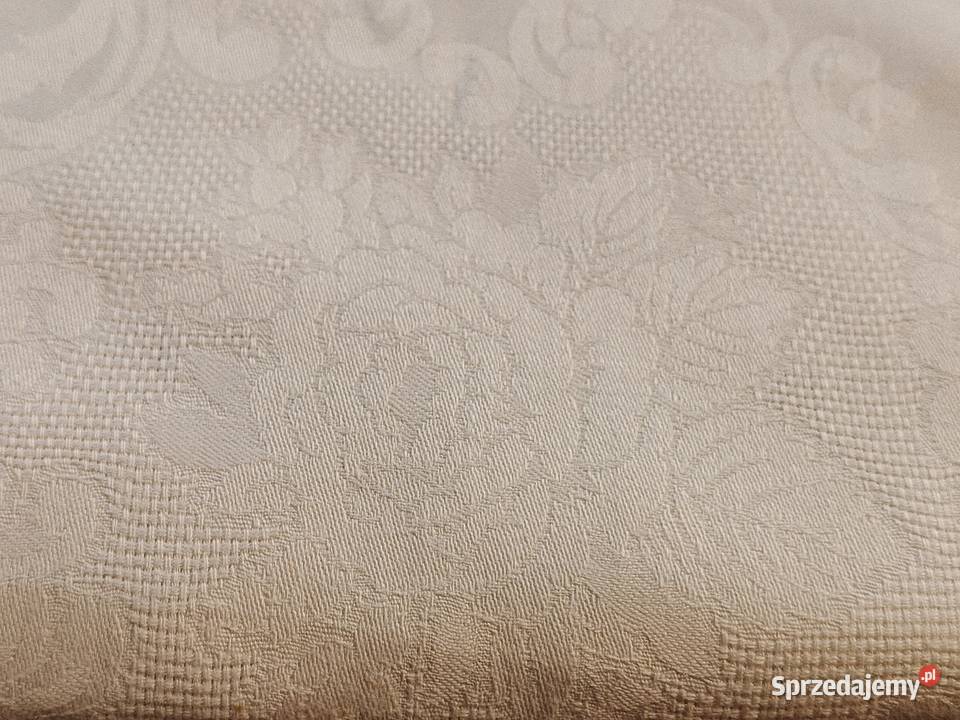 Obrus lniany biały bawełna biały Obrusy Legnica