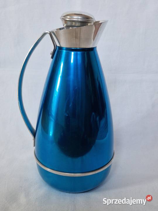 Termos niebieski aluminiowy vintage mazowieckie Warszawa