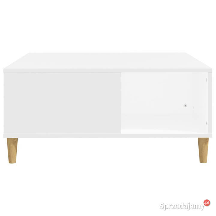 Stolik kawowy biały 80x80x365 materiał Warszawa