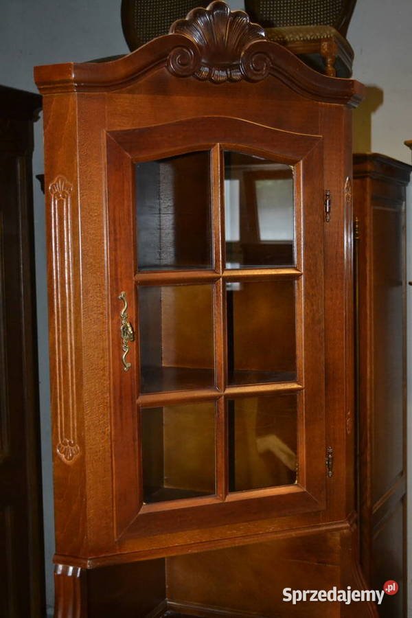 witryna narożna orzech