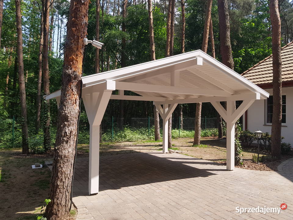 Zadaszenia drewniane pergole wiaty Architektura ogrodowa mazowieckie Grodzisk Mazowiecki