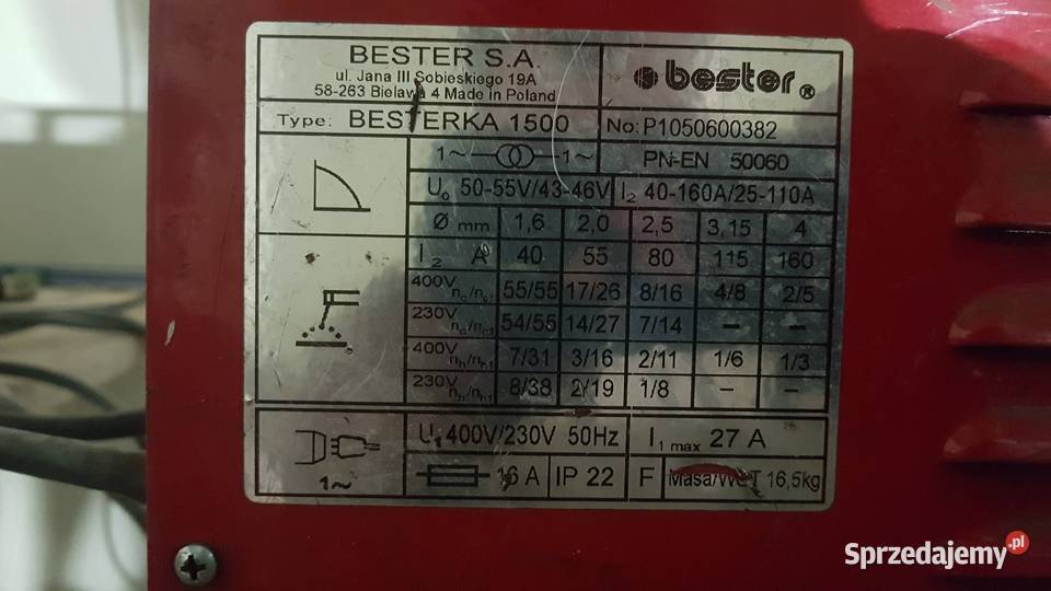 Bester besterka 1500 230400v małopolskie