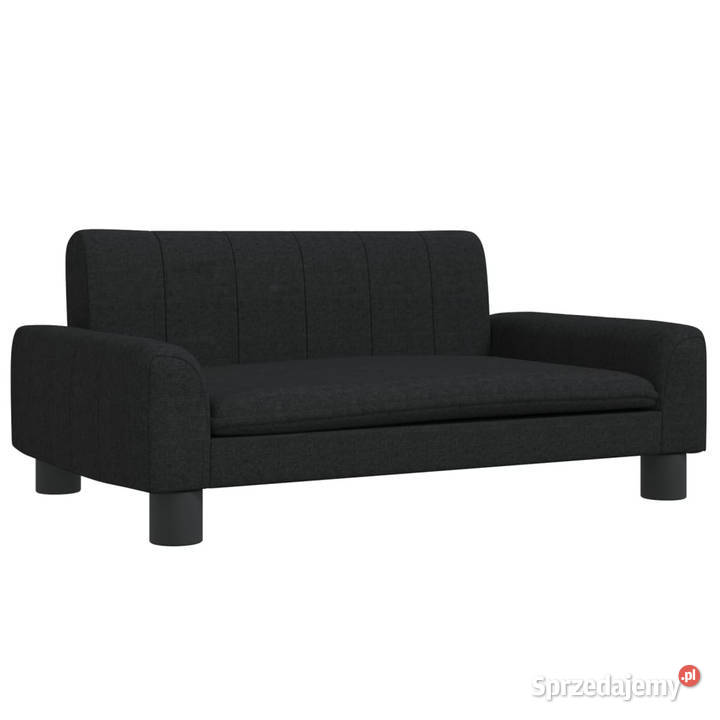 Sofa dzieci czarna 70x45x30 obita tkaniną mazowieckie Warszawa sprzedam