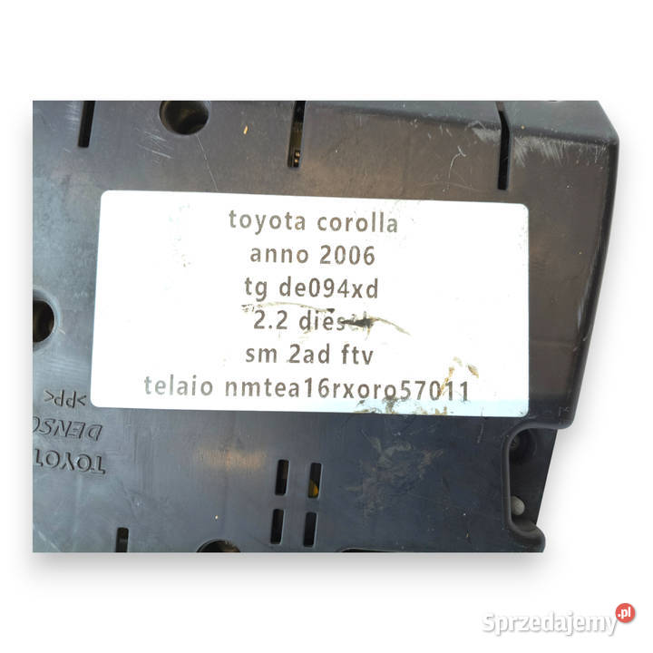 LICZNIK ZEGARY 838000F091 Toyota Corolla Verso osobowe Chełm