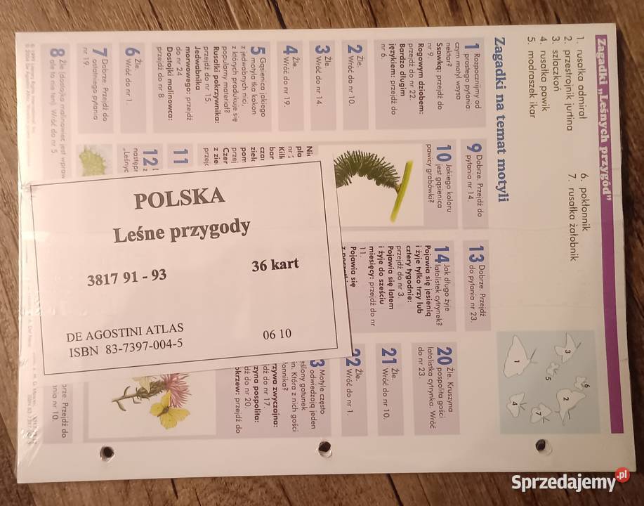 Leśne przygody kolekcja zestaw kart 3739 4042 Pozostałe Zbylitowska Góra