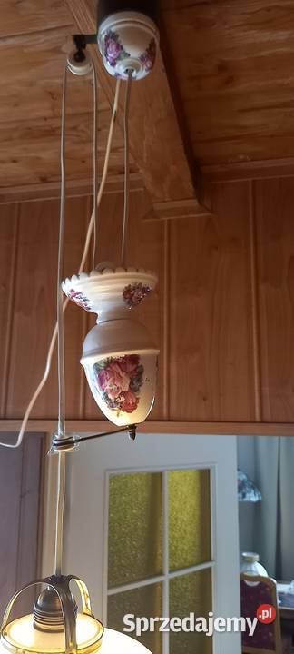 Lampa wisząca z kloszem i przeciwwagą do kuchni łódzkie Skierniewice