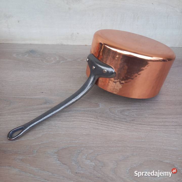 Miedziany garnek miedziane rondle 5 sygnowane Warszawa