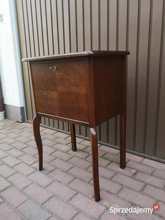 Szafka Stolik Finezyjny ARTDECO Dąb Stary Antyk Meble wielkopolskie Swarzędz