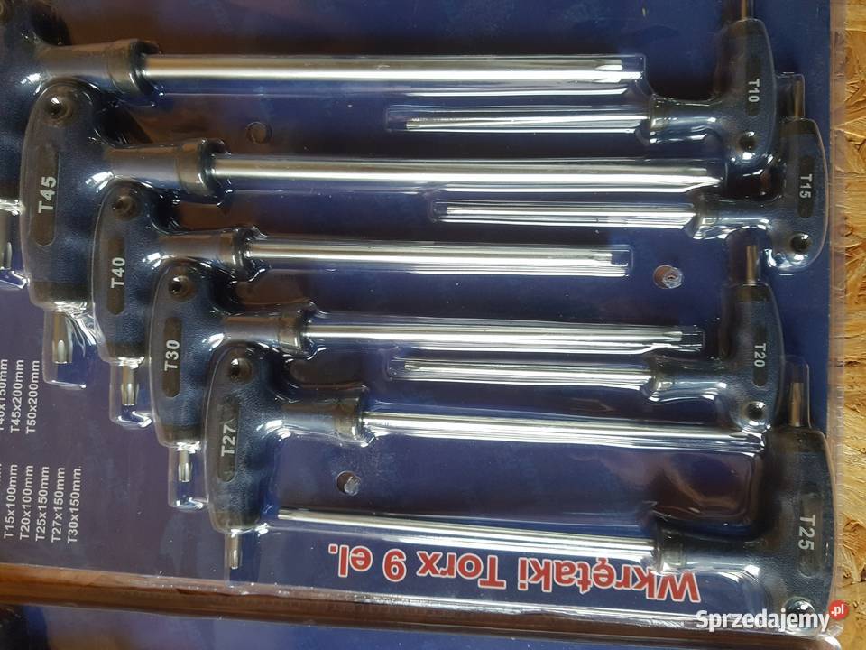 Klucze TORX wkrętaki z otworem TYP T 9 sztuk Głogowa