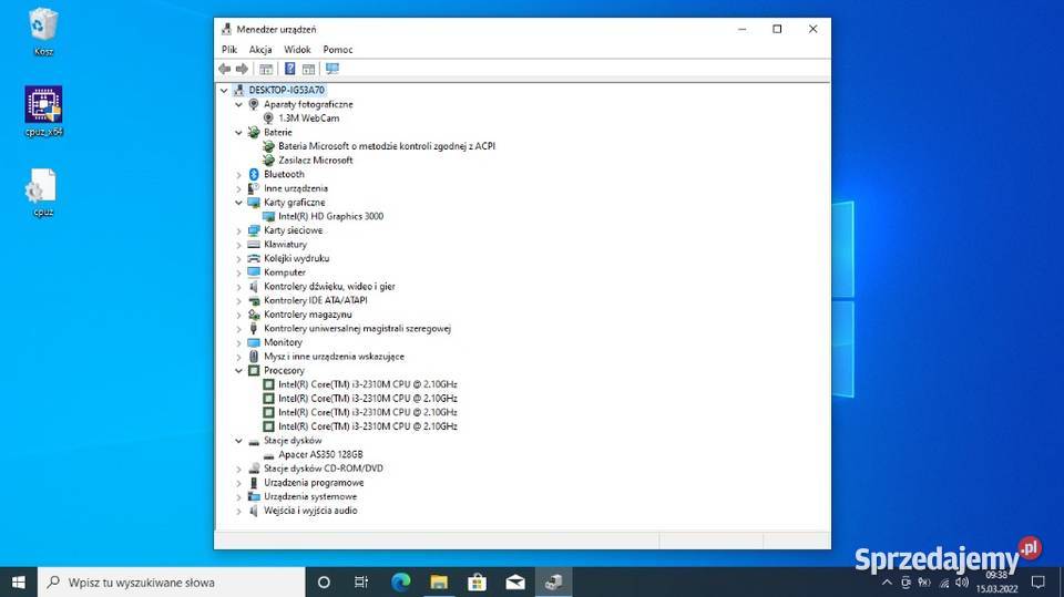 Laptop z ładowarką Sprawny gotowy do używania Warszawa sprzedam