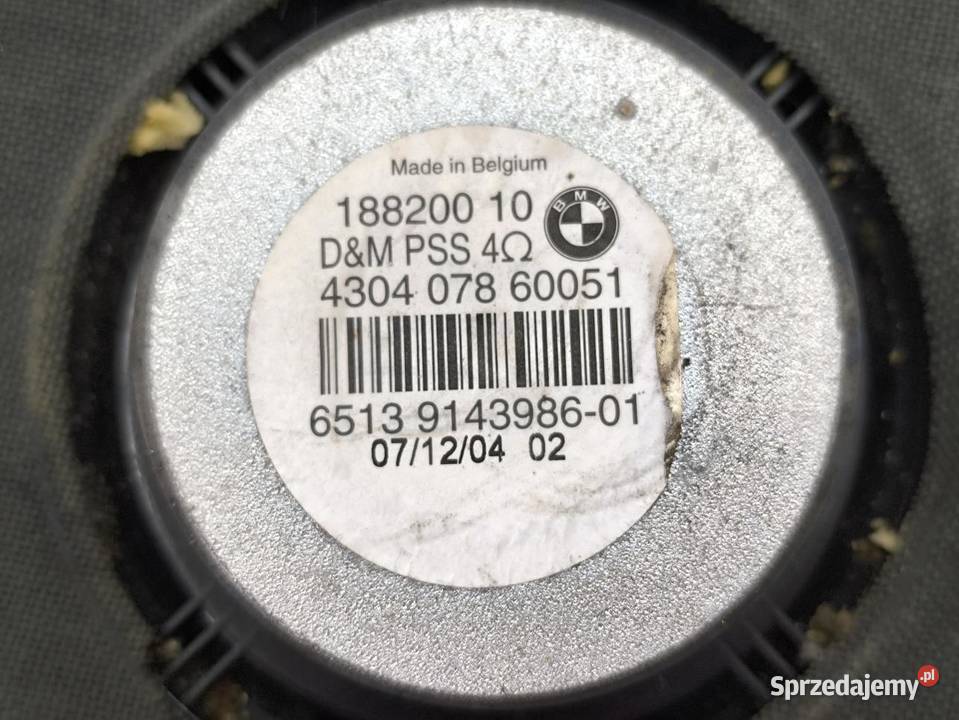 GŁOSNIK NISKOTONOWY FABRYCZNY BMW 1 E87 E81 LIFT