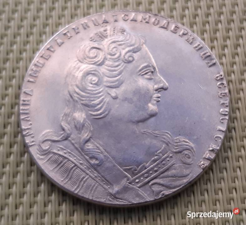MonetaNumizmatKopia RUBEL 1730 CARYCA ANNA 37 mazowieckie Pruszków