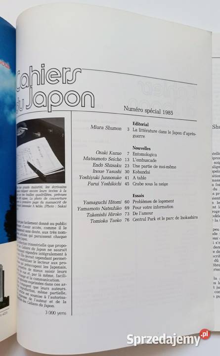 Cahiers du Japon Literatura powojenna Proza i poezja Warszawa