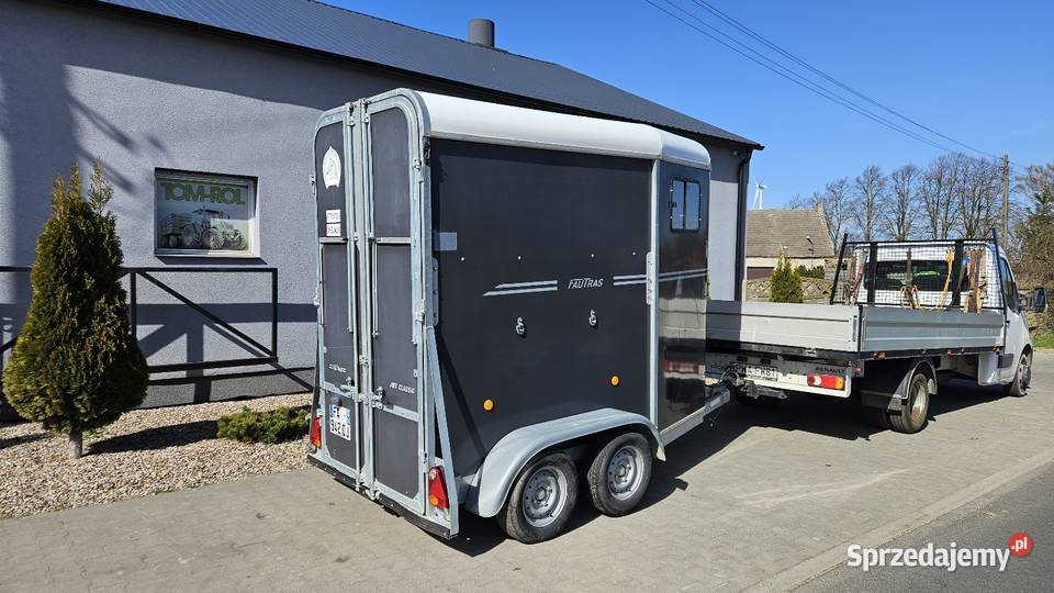 Przyczepa do przewozu koni Fautras 1300 wielkopolskie Gruntowice sprzedam
