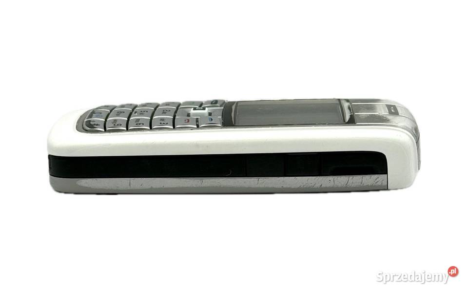 Telefon Nokia 6020 biały przód srebrny tył