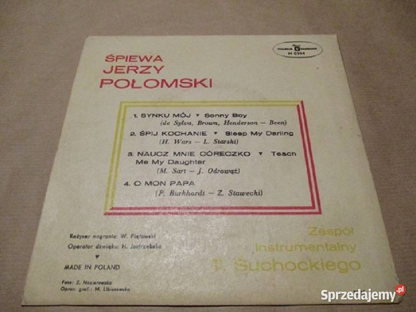 Jerzy Połomski płyta Synku mój i innemuzyka Płyty i kasety Łódź