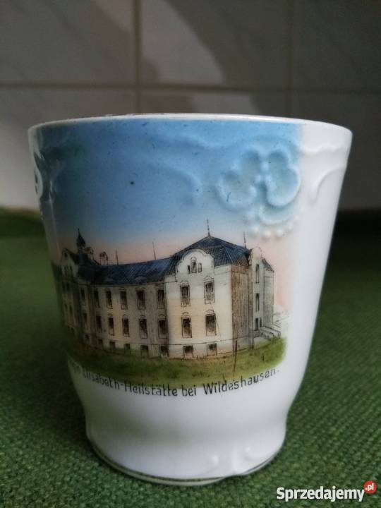 Filiżanka kubek z 1910 roku Porcelana i szkło Ropa