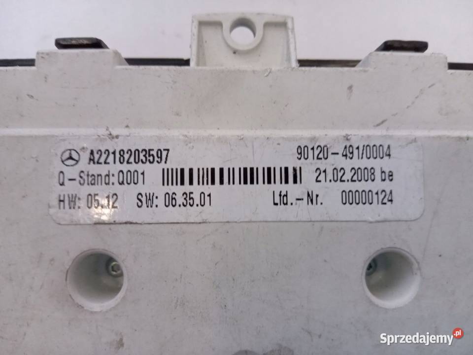 PANEL REGULACJI FOTELI MERCEDES S KLASA W221 Nowy Tomyśl