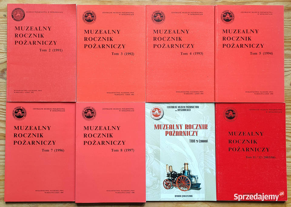 Muzealny rocznik pożarniczy 8 tomów 19912004 śląskie Sosnowiec
