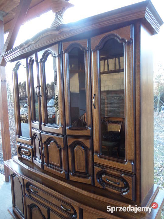 witrna kredens dębowa drewniana stan wysyłka łódzkie Buczek