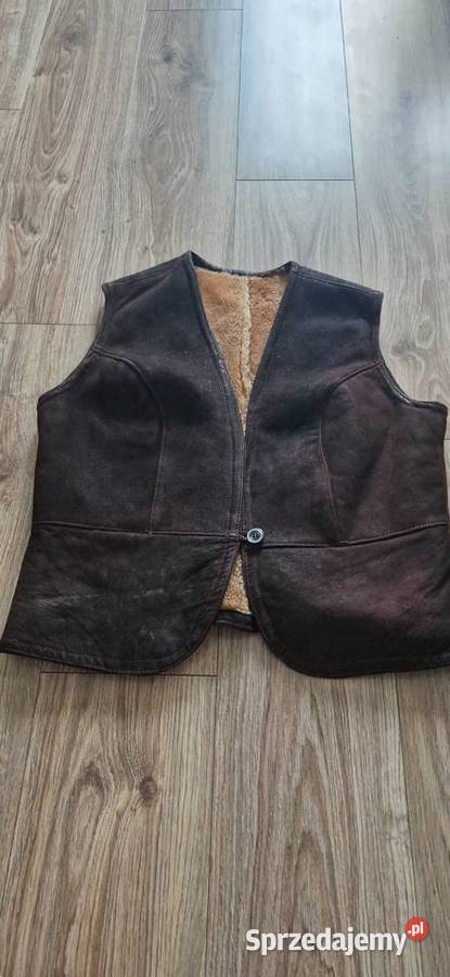 kamizelka z kożuszka kożuch 40 L brązowy