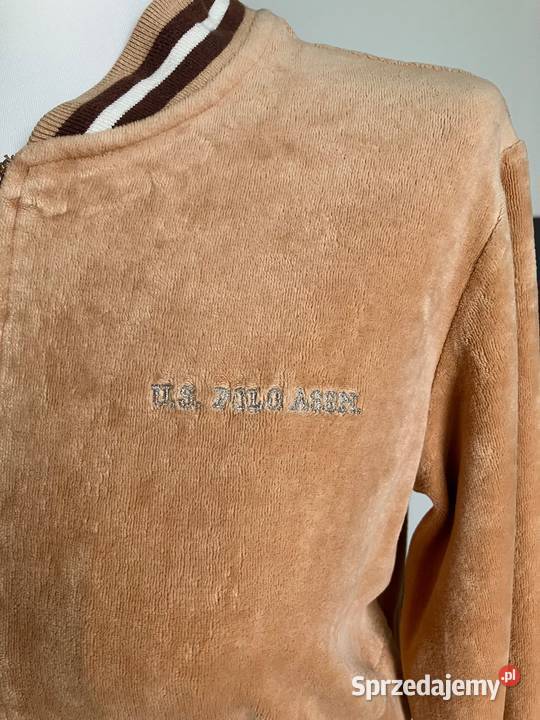 Welurowa damska brązowa bluza misio US Polo Assn Nisko sprzedam