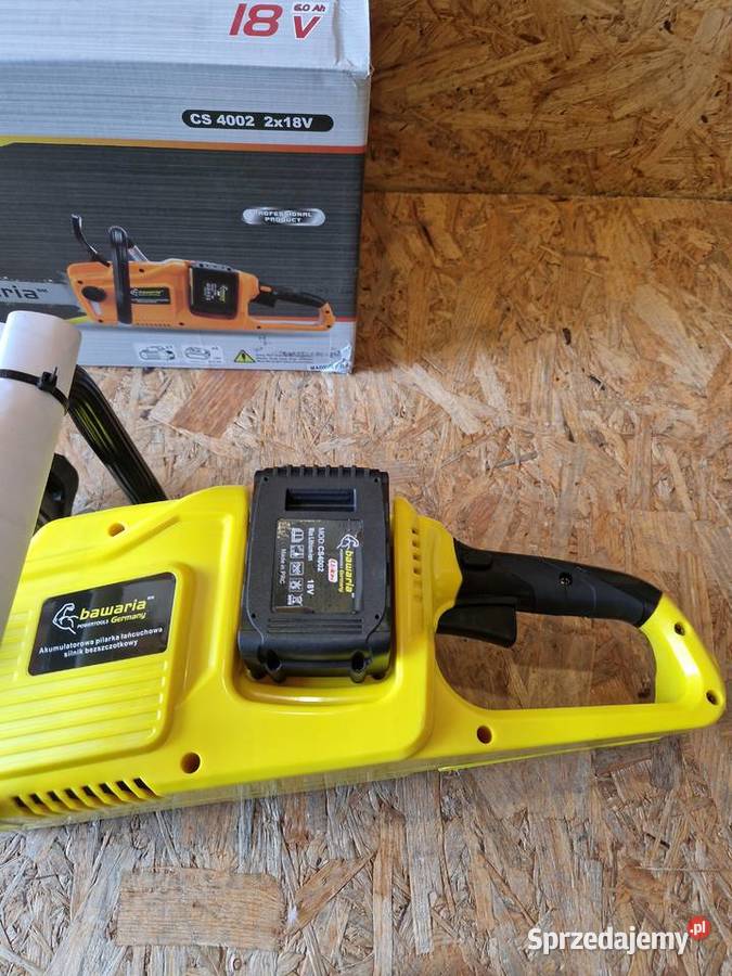 PILARKA AKUMULATOROWA PIŁA ŁAŃCUCHOWA 18V 2x60Ah Głogowa