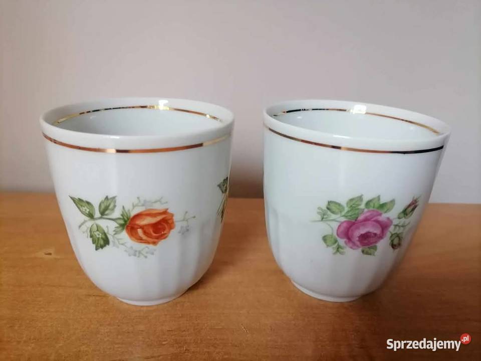 Dwa kubki Porcelanowe Karolina PRL Wałbrzych sprzedam
