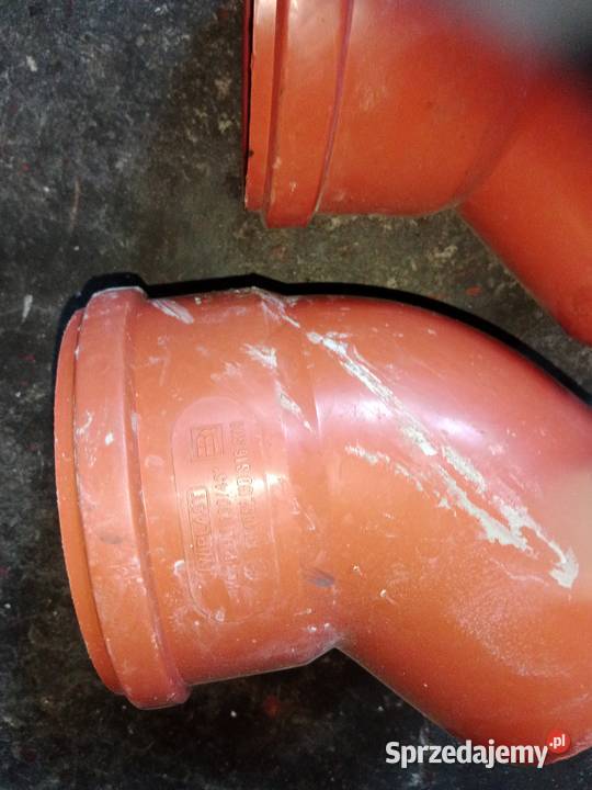 KOLANO KANALIZACYJNE ZEWNĘTRZNE 160 MM 45 STOPNI Poddębice