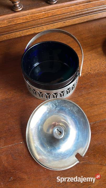 Cukiernica metalowa ze szklanym wkładem Wkład pomorskie Gdańsk