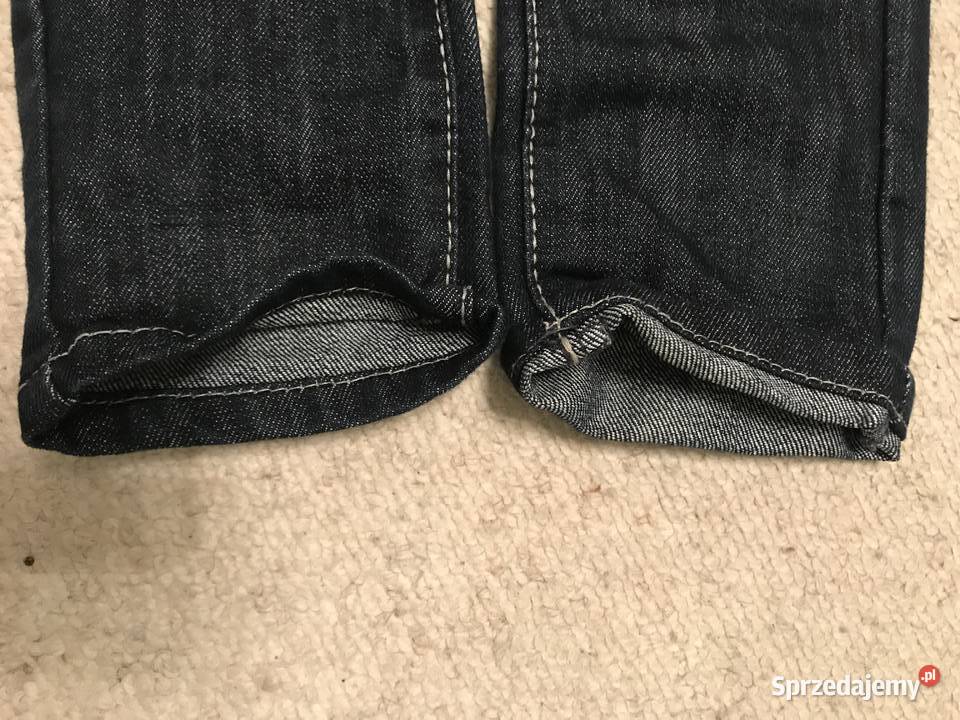 Spodnie jeans w pasie z gumką łódzkie Rąbień