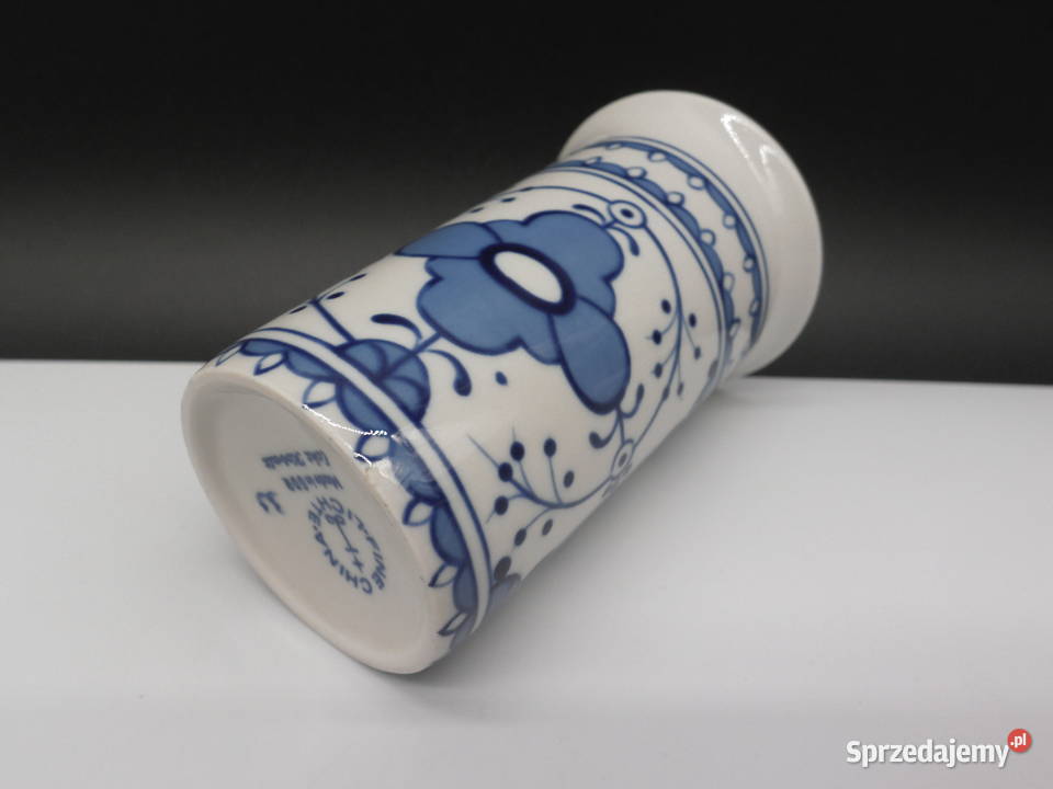 Porcelana Lichte Echt Kobalt Kubek Wazonik wzór Raszków