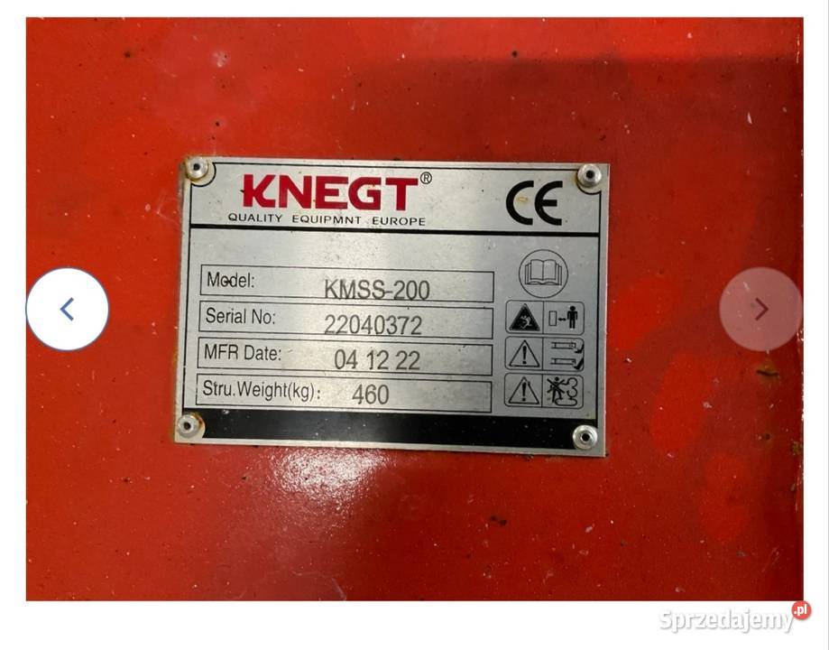 Nowa Kosiarka bijakowa 200 hydrauliczny przesuw Fredropol