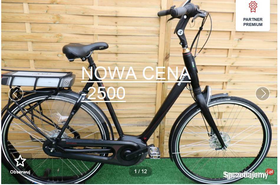 Rower elektryczny Sparta M8 I D 61 Yamaha mazowieckie Milanówek