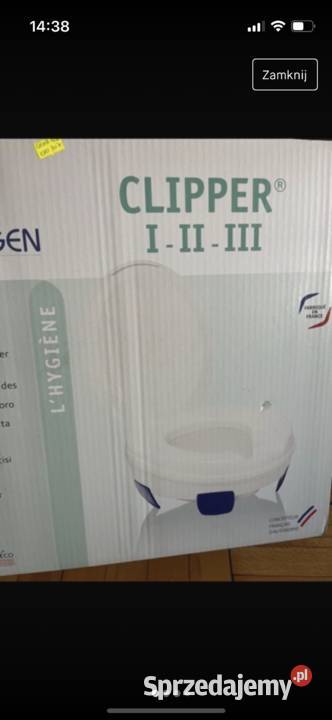 Klipper nakładka na wc nowa z metką