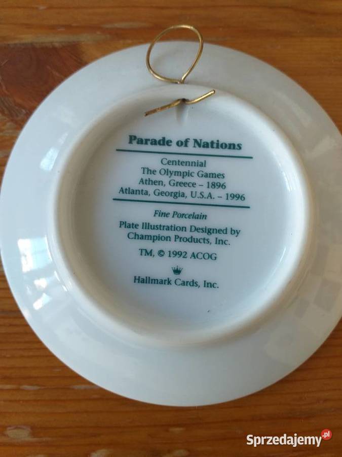 Olimpiada Atlanta 1996 pamiątka porcelanowa Gdańsk