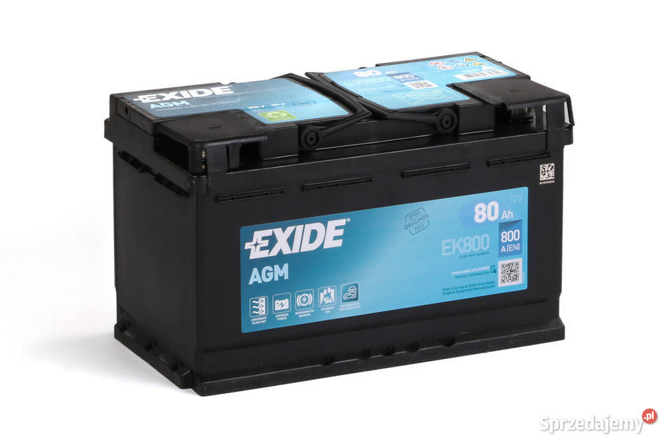 Akumulator Exide AGM startstop EK800 80Ah 800A dolnośląskie Lubin sprzedam