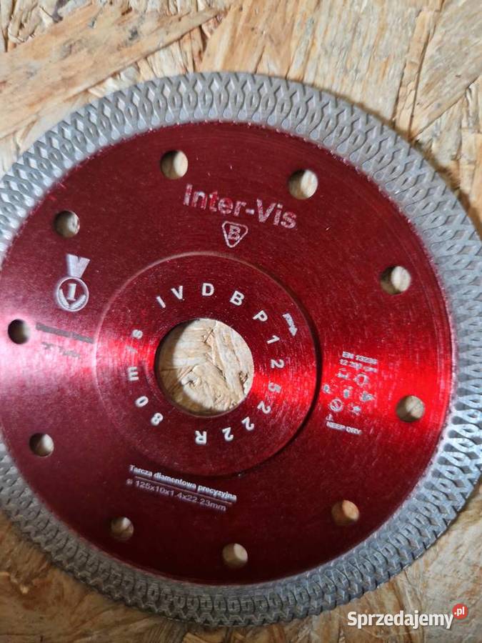 Tarcza diamentowa z otworami stal 125 mm inter Głogowa
