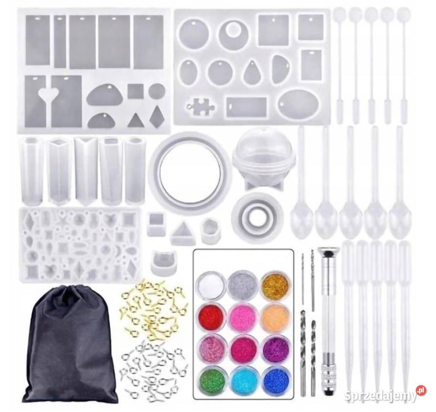 Formy do żywicy silikonowe zestaw biżuteria Zamość sprzedam