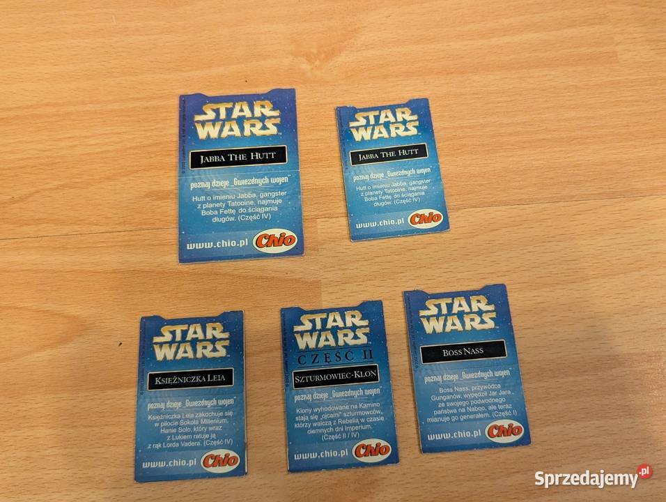 Karty Star Wars Chio chips 4 1 Gdynia sprzedam