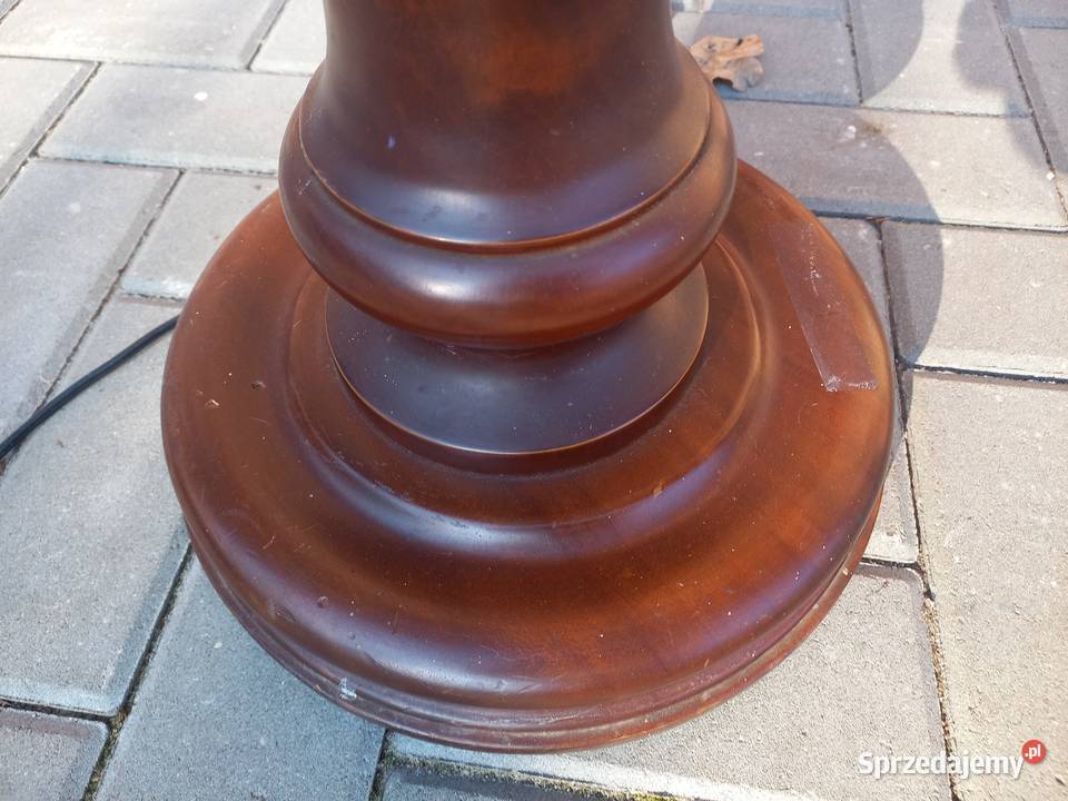 Lampa Drewniana z kloszem Lampka Nocna 474 Oświetlenie Gawroniec sprzedam
