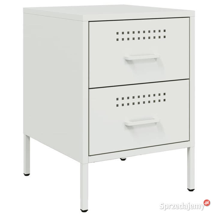 Szafka nocna biała 36x39x505 stal WM842932 Nocne Warszawa
