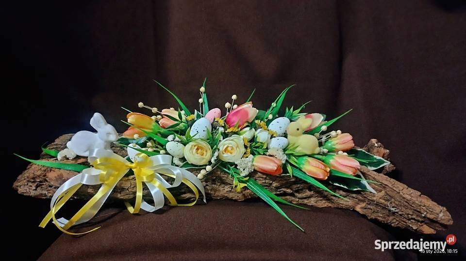 Dekoracja wiosenna wielkanocna na korze 55 małopolskie Koszyce