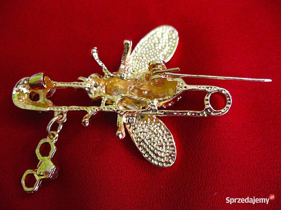 Broszka Naszyjnik wisior Pszczoła metal Ozdoby Galanteria i dodatki Siedlce