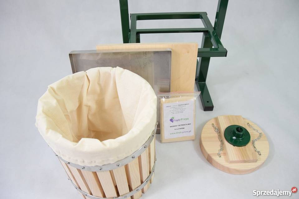 Prasa do owoców wyciskarka do soku winogron cydr Cisownica