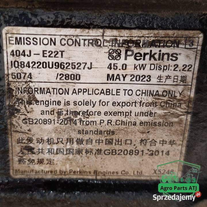 Silnik Perkins 404JE22T Caterpillar 3024D Ciechanowiec