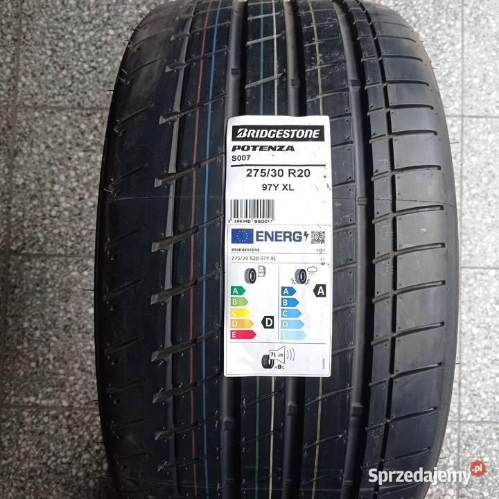 4x 27530 R 20 BRIDGESTONE POTENZA S007 97 Y XL Kamień Pomorski